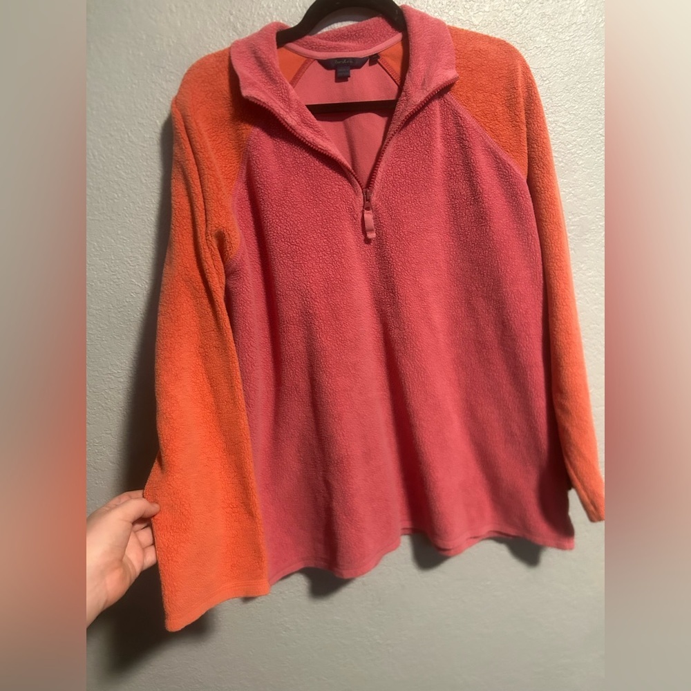 Boden half zip terry pullover